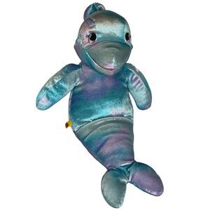 Build A Bear Workshop 2014 Sea Splash Dolphin Puppet Plush Stuffed Animal 18"
